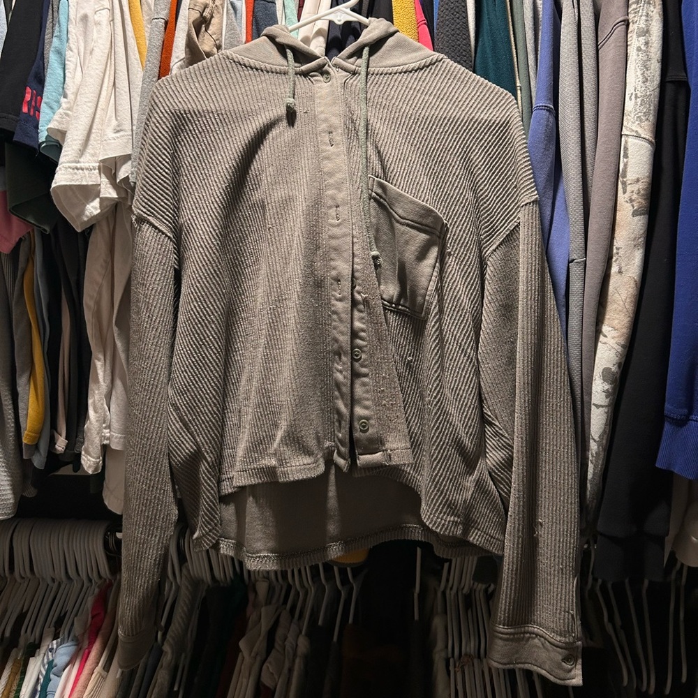 American Eagle Button-Up Hoodie